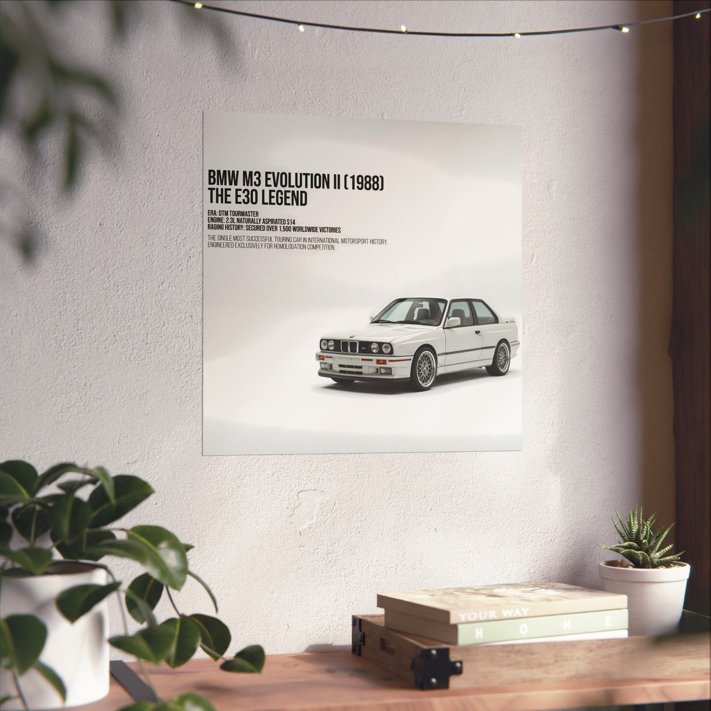 BMW M3 Evolution II (1988) E30 Legend Matte Poster